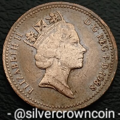 Great Britain UK 🇬🇧 1 Penny 1988. KM#935. Bronze One Cent coin