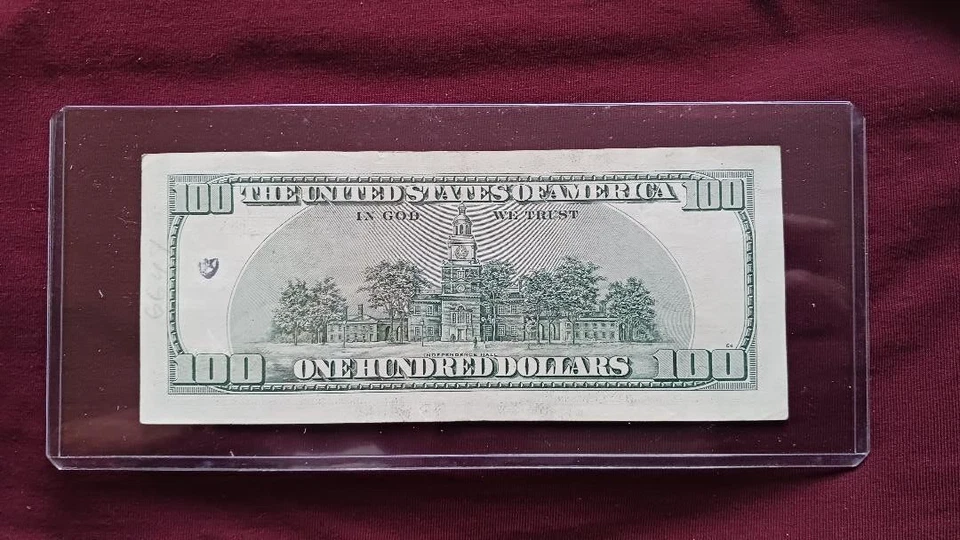 4466 7171 One Hundred Dollar Bill $100 REPEAT FANCY & NOSTRIL ERROR - Image 2 of 2