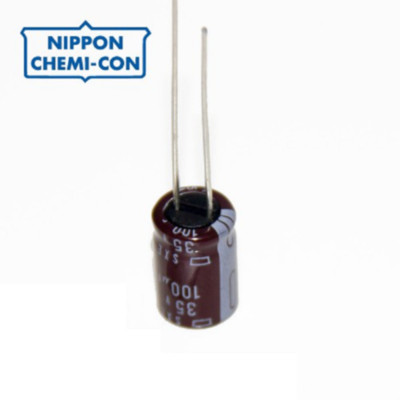 5 PCS NIPPON CAPACITOR 100UF 100MF 35V (Replacing of 25V 16V 6.3V ) ORIGINAL