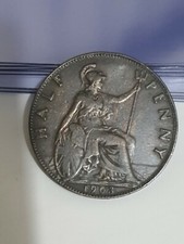 Great Britain Uk 1903  Halfpenny..