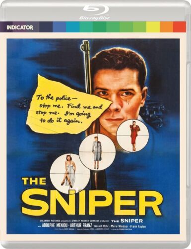 The Sniper (Arthur Franz, Adolphe Menjou ) Blu Ray Region B Inc Reg Post - Picture 1 of 3
