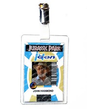 Jurassic Park Ingen John Hammond Identificación Insignia Dinosaurio Disfraz Juegos con disfraces Halloween