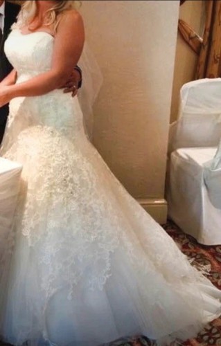 Farage Paris Wedding Dress Ivory Uk Size 14 - Picture 10 of 14