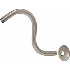 S Shape Shower Arm And Flange, 8" L,  15054