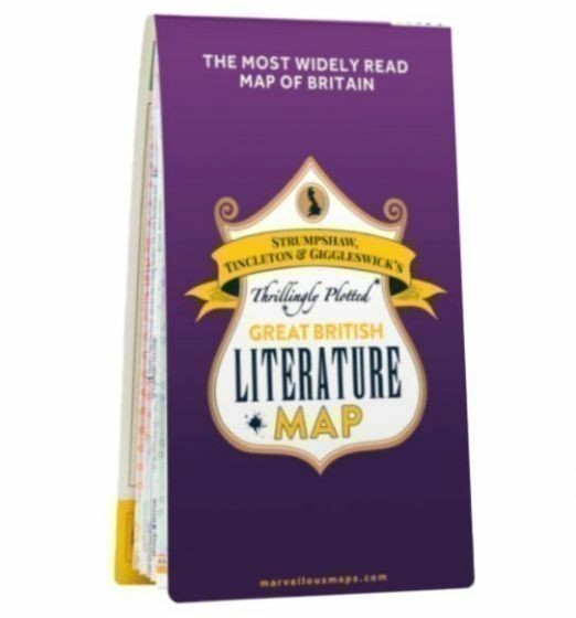 Literature Map - Thrillingly Plotted ST&G great British Great Gift idea