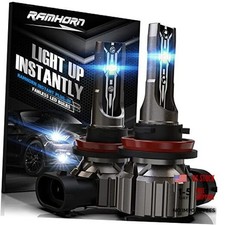 Light bulbs, 300 brightness Upgraded, 1:1 Mini Size Plug and Play, Pack H11