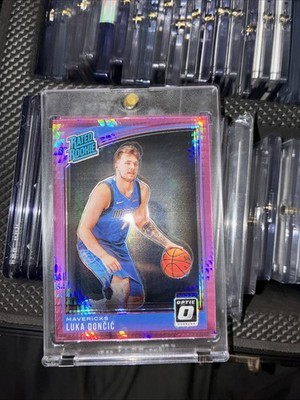 2018-19 Panini Donruss Optic - Rated Rookie Luka Dončić #177 Pink Hyper Prizm RC