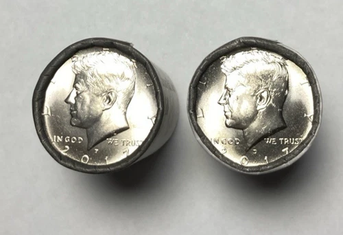 2017-PD BU Kennedy Half Dollar Original Rolls 40 Coins