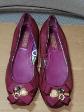 Coach Poppy Purple Embellished ballet flats in size 8.5