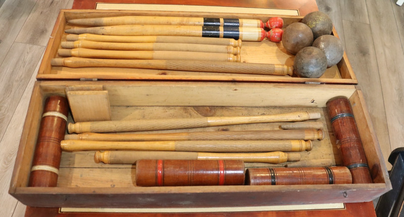 Antique 1900’s Croquet Set Original Box