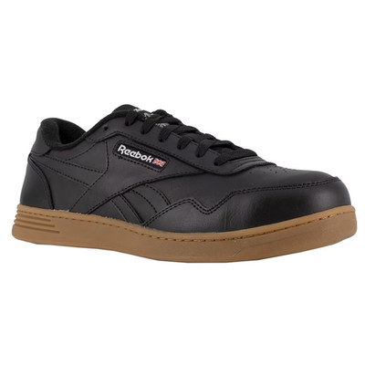 Reebok Club MEMT Work Composite Toe Boot Wedge Sole RB4154 Black Leather Mens 7W