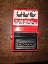 DOD FX55C Supra Distortion guitar pedal 1990s, modded for improved tone and gain