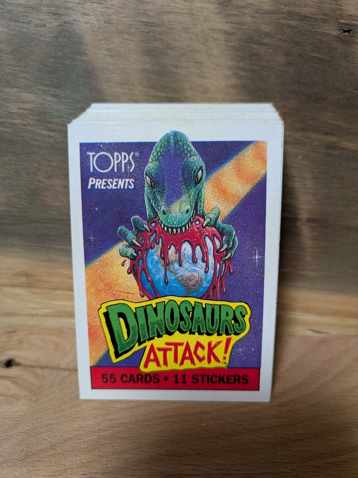 Vintage 1988 Topps Dinosaurs Attack! Trading Cards Complete Set 1-55 NO STICKERS