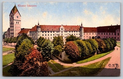 Kloster Scheyern Germany Vintage Postcard monastery Bavaria lithograph 1910