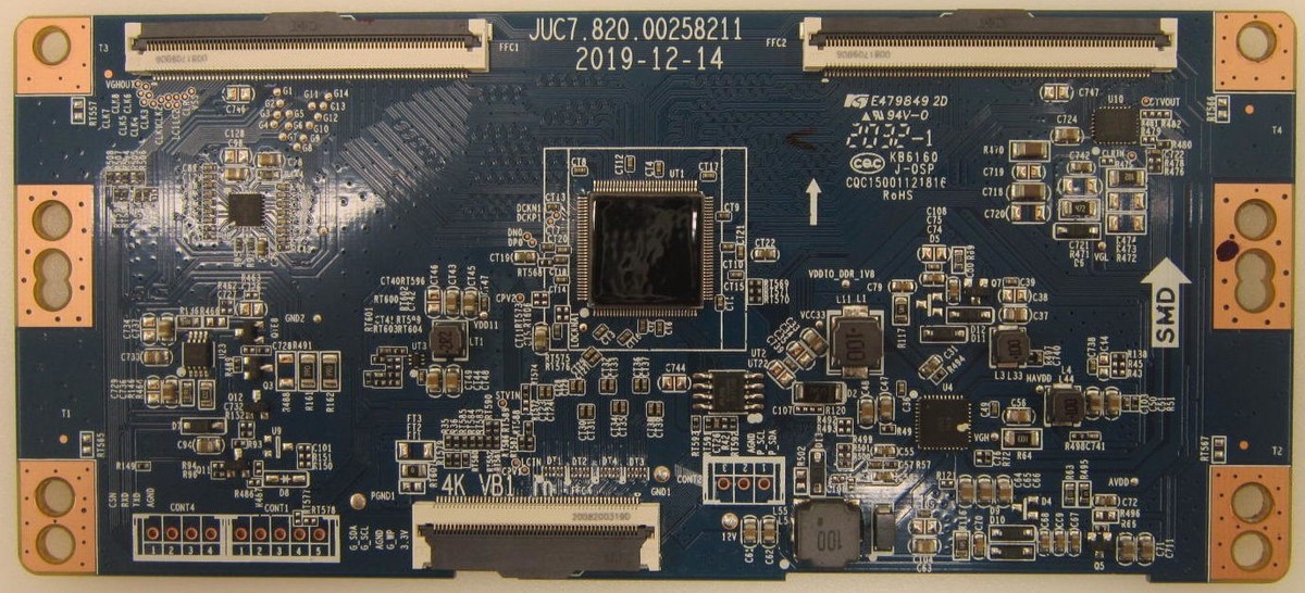 Onn 100012585 T-Con Board JUC7.820.00258211-50 (E479849) | eBay