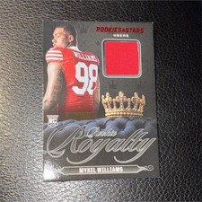 Panini Rookies & Stars Rookie Royalty Memorabilia Mykel Williams #RR-MWS 49ers