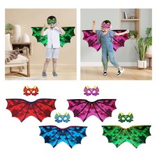 Dinosaurier-Flügel-Masken-Set für Kinder, Drachenkostüm für Party,