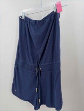Pre-Owned Lilly Pulitzer Navy Size Medium Strapless Romper