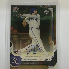 Jac Caglianone 2026 Topps Now Road To Opening Day On Card ROOKIE Gold Auto /50