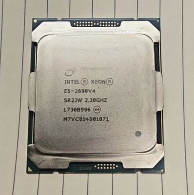 Intel Xeon E5-2698 V4 CPU SR2JW 20 core 2.20ghz LGA 2011-3 50MB 135W processor..