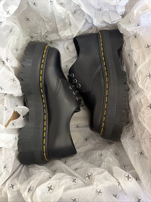 Dr. Martens 1461 Smooth Leather Platform Black 25567001 Ship Now size 4M