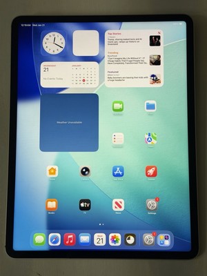 Apple iPad Pro 12.9  6th Gen. 128gb- Silver- A2764 (Wi-Fi + Cellular) Unlocked