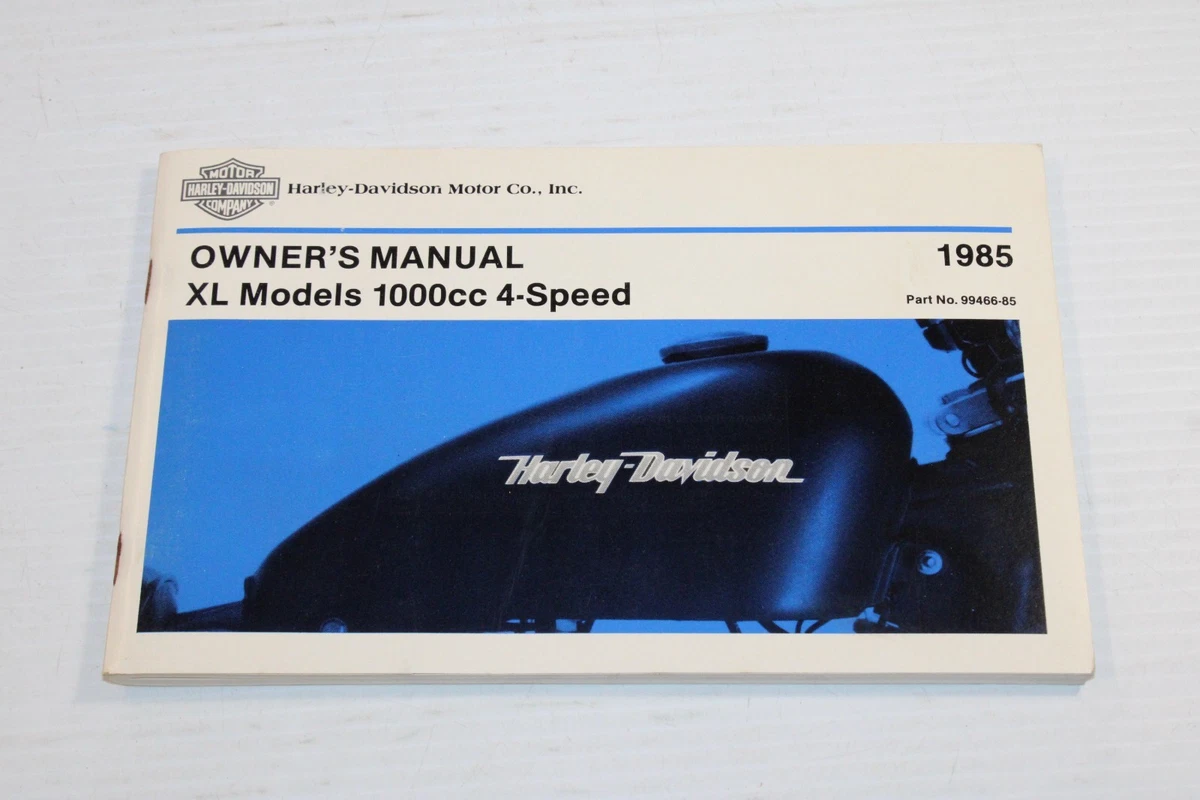 Harley Davidson Sportster Motorcycle Owner & Operator Manuals for