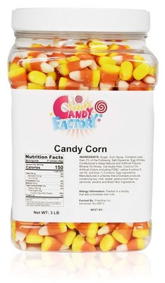 3 Pound Multicolor Assorted Candy Corn Classic Chewy Sweet Treats