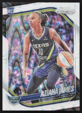 2025 Panini Prizm WNBA - Aziaha James #83 White Seismic Prizm (RC)