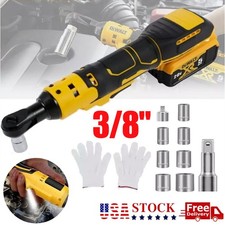 3/8" Cordless Ratchet Wrench - DEWALT 20V Compatible, Rechargeable, High Torque