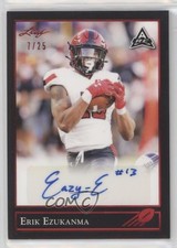 2021 Leaf Memories 1992 Base Red Spectrum 7/25 Erik Ezukanma #BG-EE1 Auto k4s