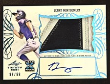 2021 Leaf Trinity - Patch Autographs #PA-BM1 Platinum /99 Benny Montgomery