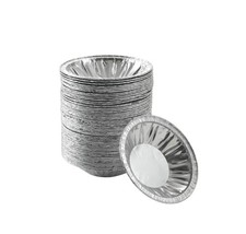 Waytiffer 50 Pack - Pie Pans 4 inch,Mini Tins 50Pack(4inch), Silver