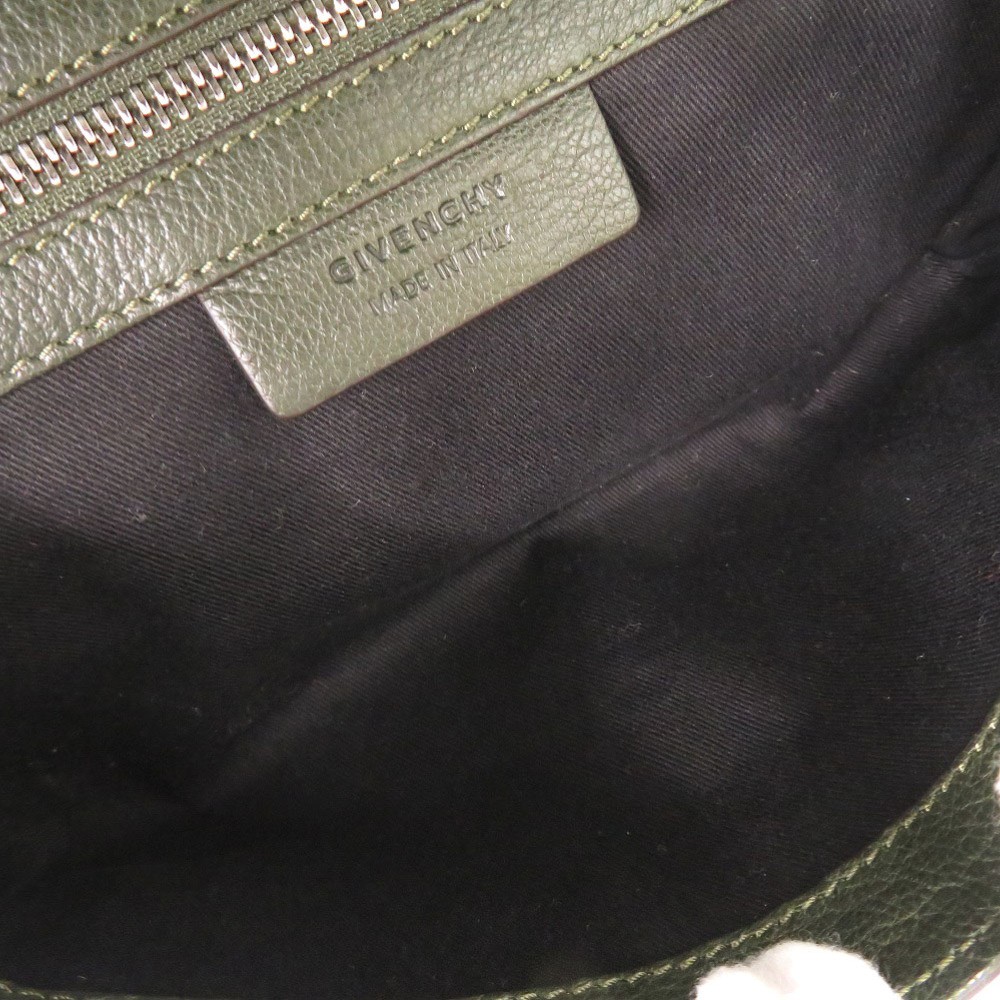 AUTHENTIC GIVENCHY Obsedia Shoulder Bag Dark green Leather — image 6