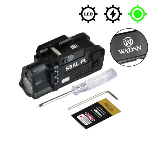 WADSN Metal SBAL PL Red Dot Laser Aiming Flashlight SBAL-PL Mounted Light Strobe - Picture 13 of 16