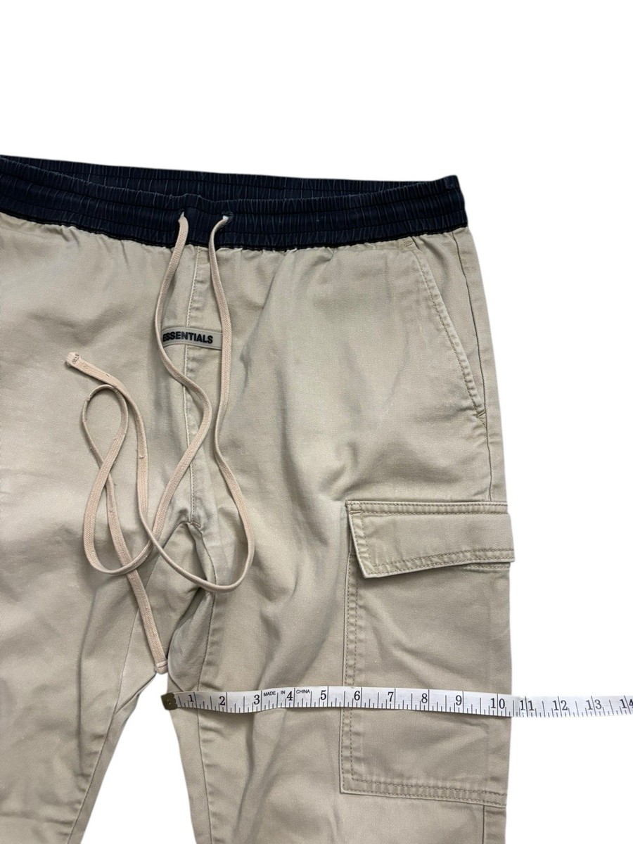 Fear of God Essentials Pants Mens Medium (36x28) Beige F.O.G Cargo