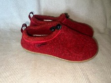 Giesswein Comfort Red Boiled Wool Slippers EUR 38 Germany