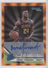 2019 Donruss Rated Rookie Holo Orange Laser Signatures Bruno Fernando Auto uk2
