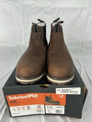 NIB Timberland Pro Mens Irvine Chelsea Soft  Toe Work Boots Size 11.5 W/L