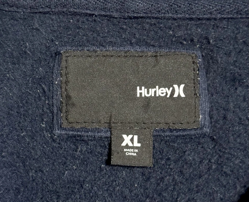 Винтажная толстовка с капюшоном Y2K Hurley на молнии с надписью графика скейт серфинг мужская размер XL - Изображение 3 из 4