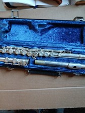 Emerson eld elkhart Indiana vintage flute silver W case
