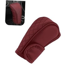 Leather Car Gear Shift Cover, Anti-Slip Dust Gear Shift Knob Cover, Diamond