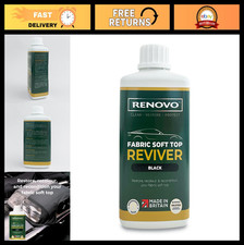 Soft Top Reviver - Black 500ml - Convertible Roof Cleaner Protector, UV Shield