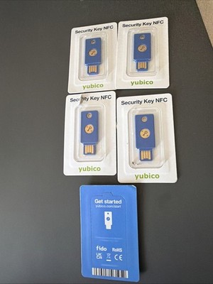 (5pc) Yubico Security Key NFC, Two Factor Authentication USB!!