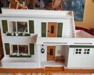Wunderschönes altes Puppenhaus Moritz Gottschalk, Möbel, Badezimmer, Püppchen - Bild 1 von 4