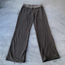 Champion Women  s Black Drawstring Logo Joggers/Sweatpants Small