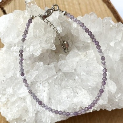 Drittes Auge Chakra Iolith facettierter runder Edelstein 2-3 mm Perlen Damen ...