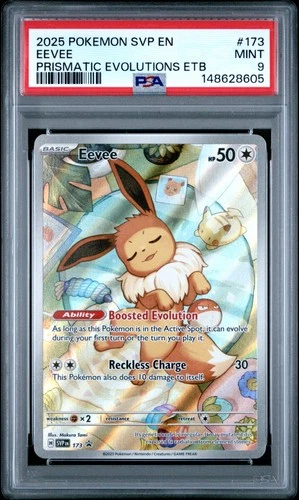 2025 POKEMON SVP EN-SV BLACK STAR PROMO #173 EEVEE PSA 9
