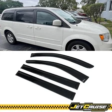 Fits 08-20 Grand Caravan 08-16 Chrysler Town Acrylic Window Visor Rain Sun Guard