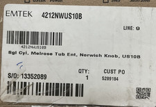 Emtek 4212NWUS10B Single Cylinder Melrose Entry Set w/ Norwich Knob - *READ*